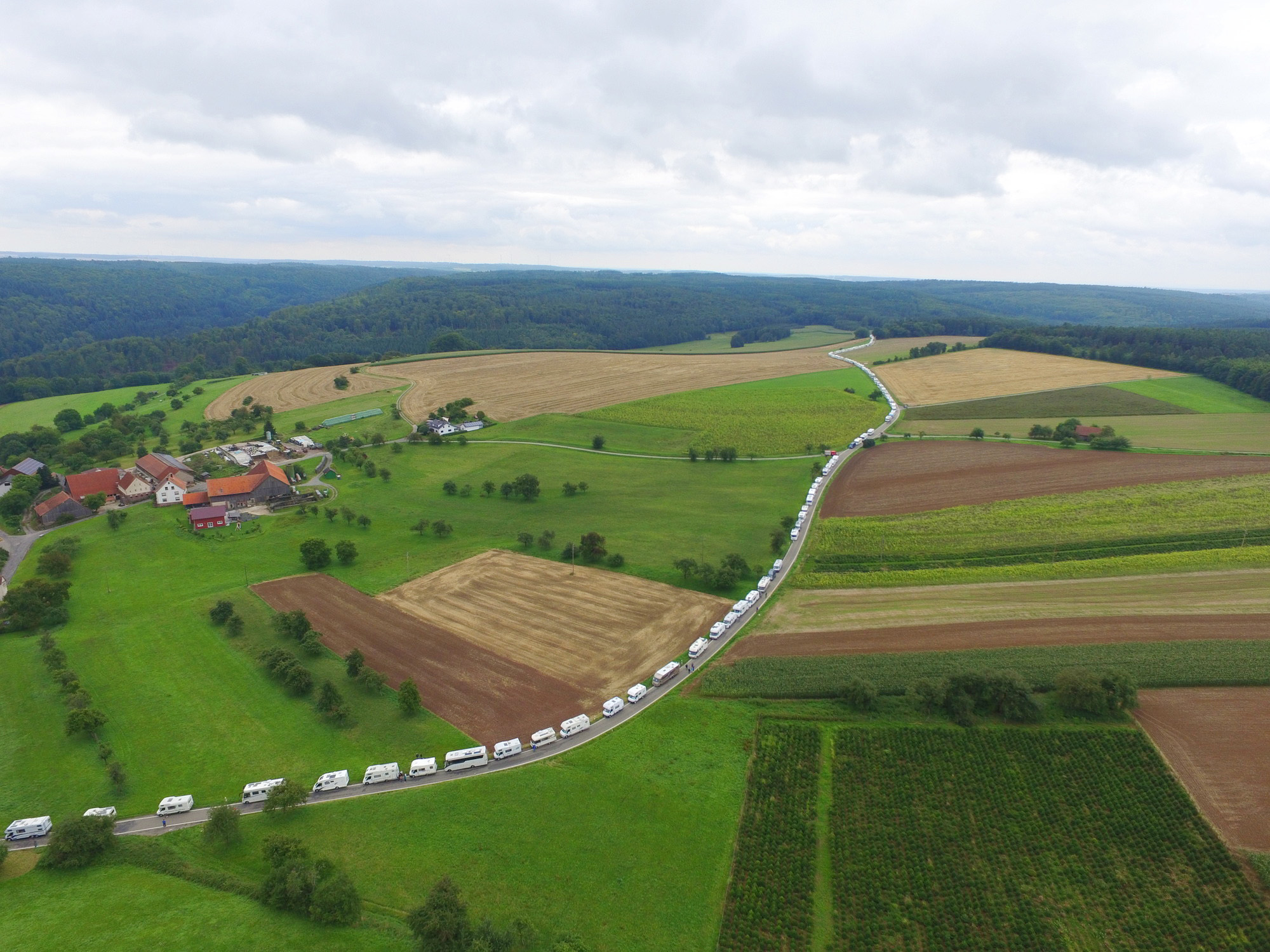 weltrekord reisemobil konvoi walldürn