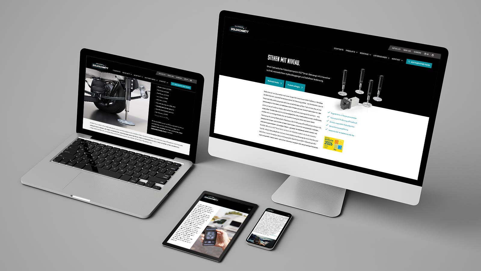 Neuer Look, neue Inhalte: Die Goldschmitt Website ist online.