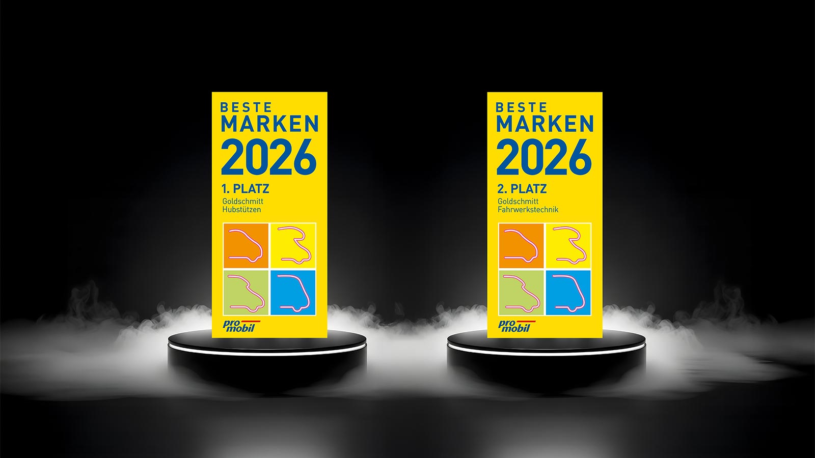 Goldschmitt sichert sich vordere Plätze bei der promobil-Leserwahl 2026.